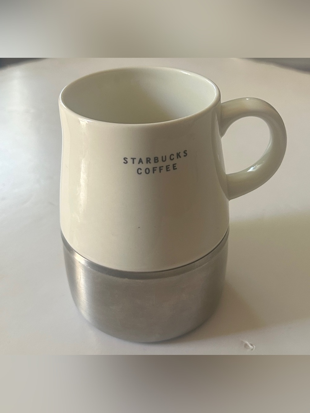 Starbucks 2004 Mug Ceramic Stainless Steel